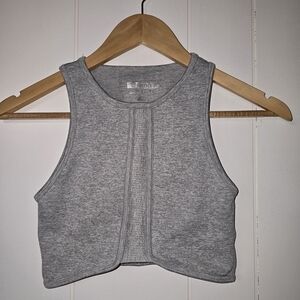 Forever 21 Grey Cropped Tank Top